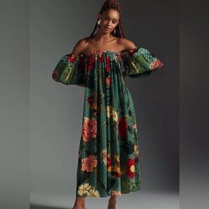 Anthropologie Siddhartha Bansal Off-the-Shoulder Dress